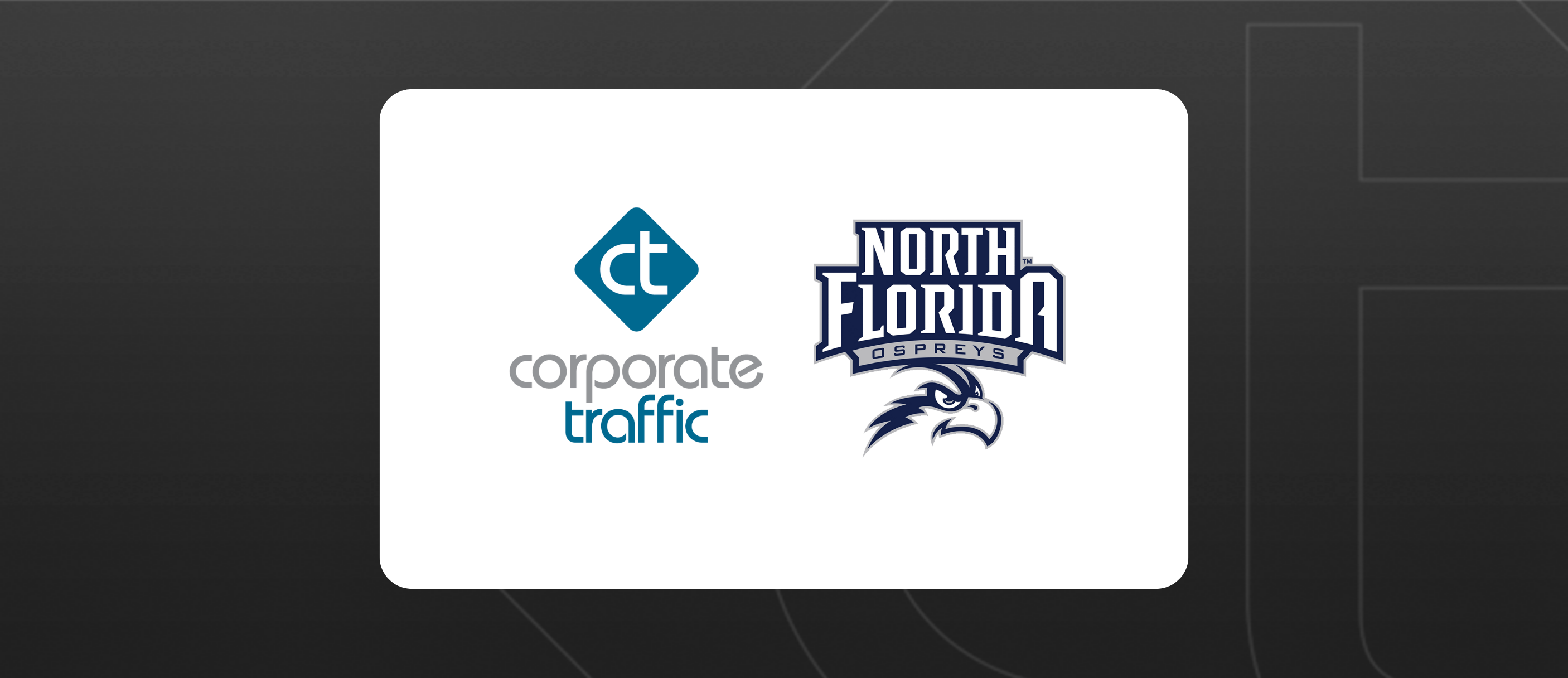 image of corporate traffic and university of north florida NIL partnership